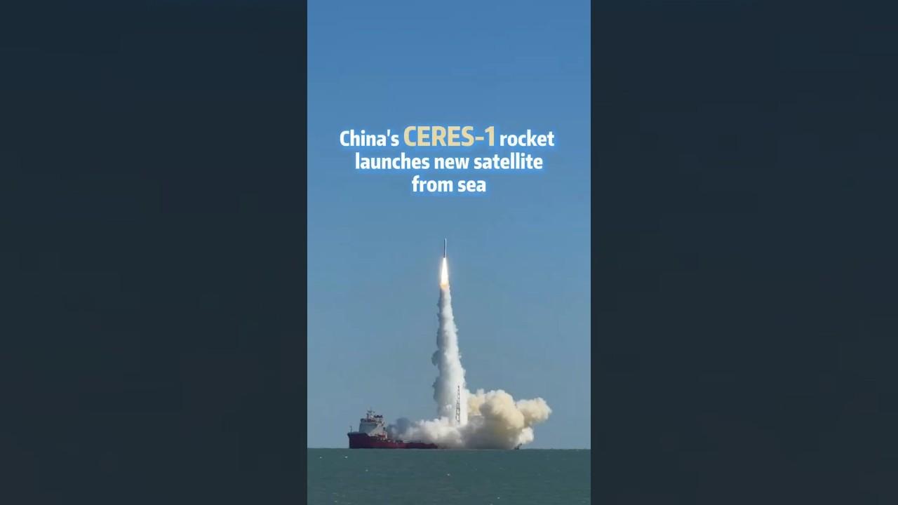 China's CERES-1 rocket launches new satellite from sea