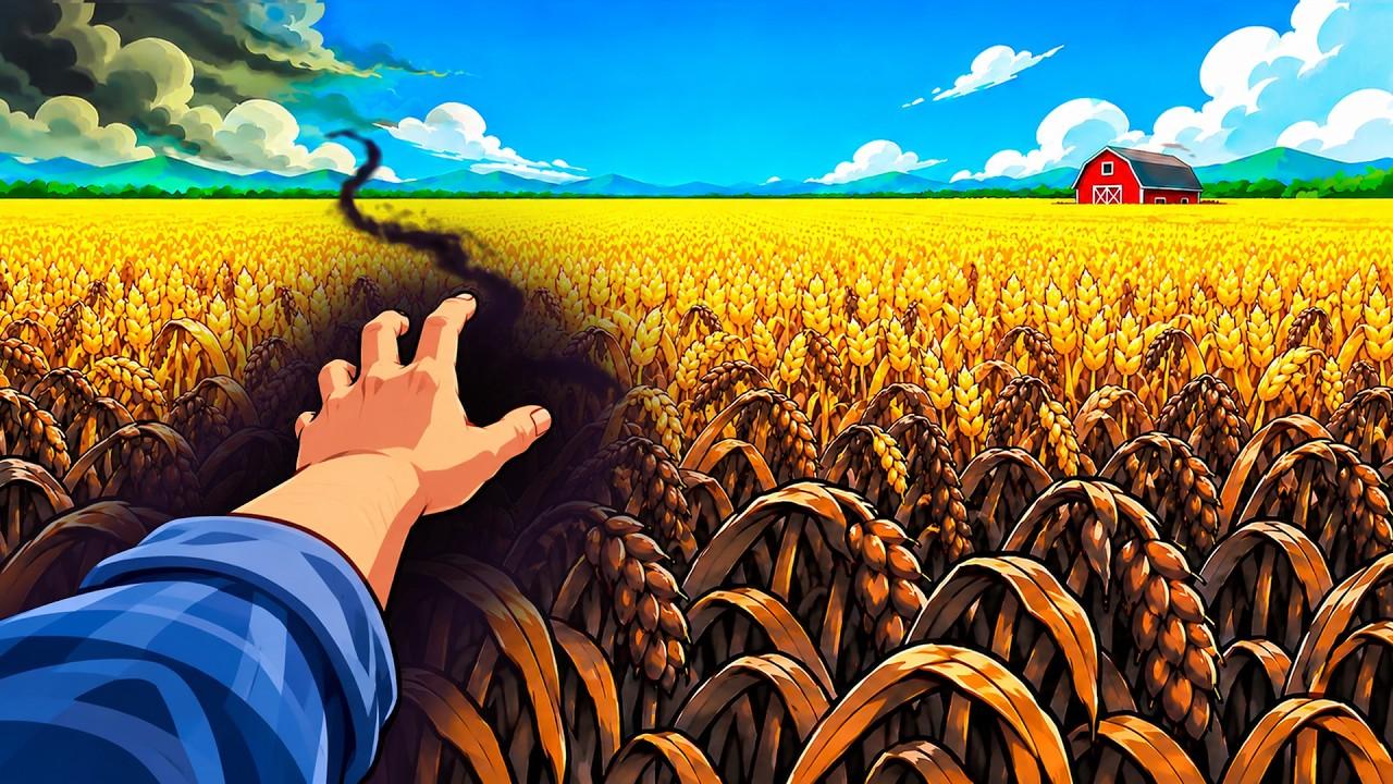 i gave crops the plague