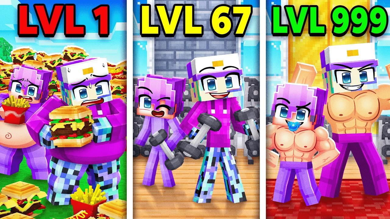 FAT To STRONG Evolution in Minecraft!
