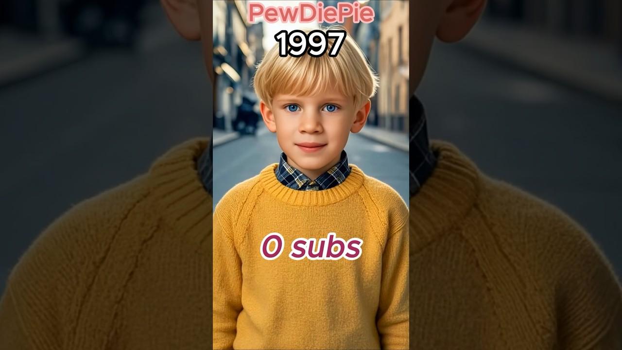 The Evolution of PewDiePie | 1997-2050 #pewdiepie #evolution