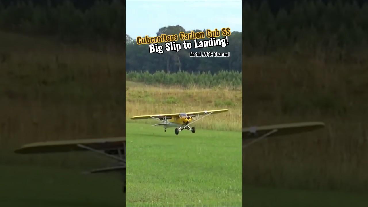 Hangar 9 Carbon Cub 15cc Slip to Landing! #new  #aviation #airplane