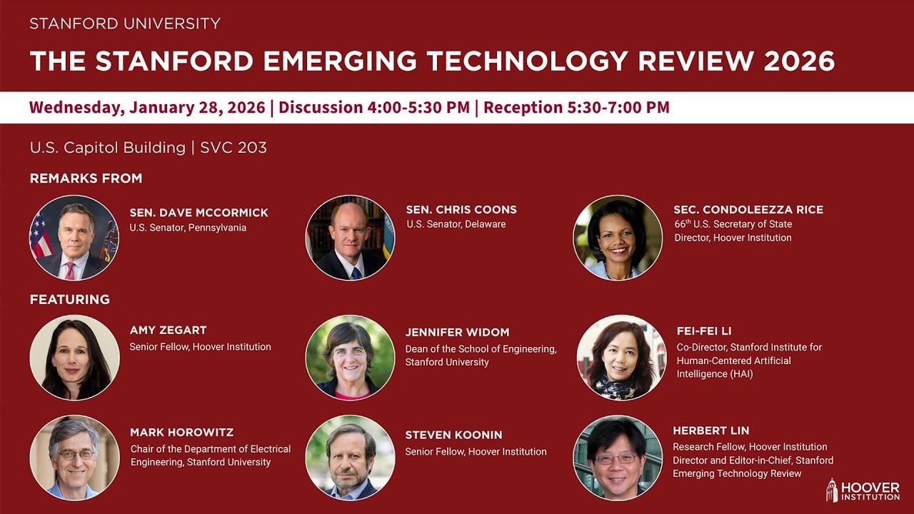 2026 Stanford Emerging Technology Review Launches at the US Capitol | Hoover Institution