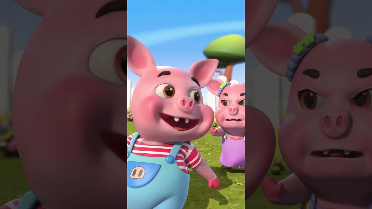 Wheels On The Bus Go Round And Round | Nursery Rhymes #youtubeshorts #shorts #shortvideo